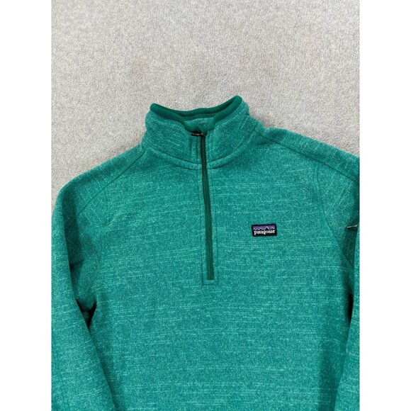 Patagonia Better Sweater‎ 1/4 Zip Midweight Pullover (Women's Small) Green - Picture 2 of 11